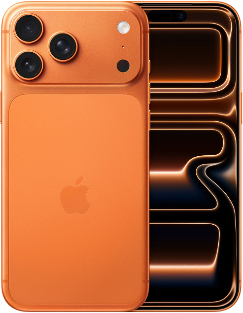 iPhone 17 Pro in Cosmic Orange